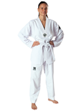 KWON Premiere Plus White V-Neck Taekwondo Training Dobok