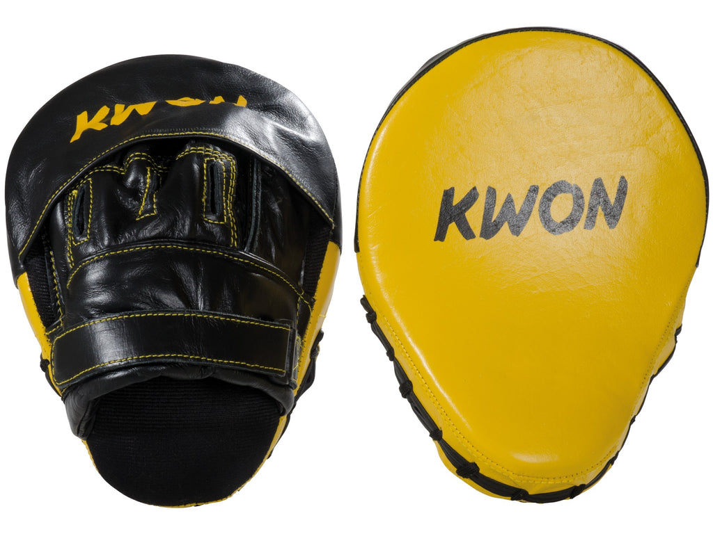 KWON TROPHY Leather Coaching Mitts – Premium Focus Mitts (Pair)