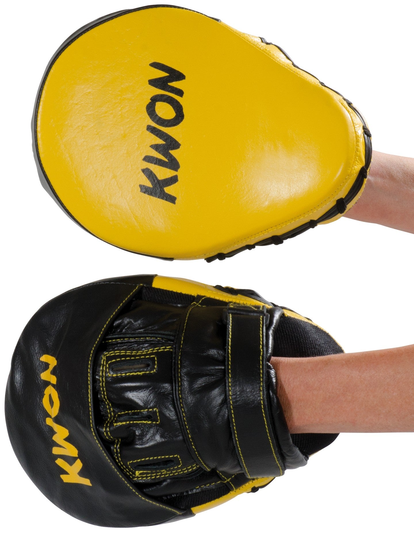 KWON TROPHY Leather Coaching Mitts – Premium Focus Mitts (Pair)