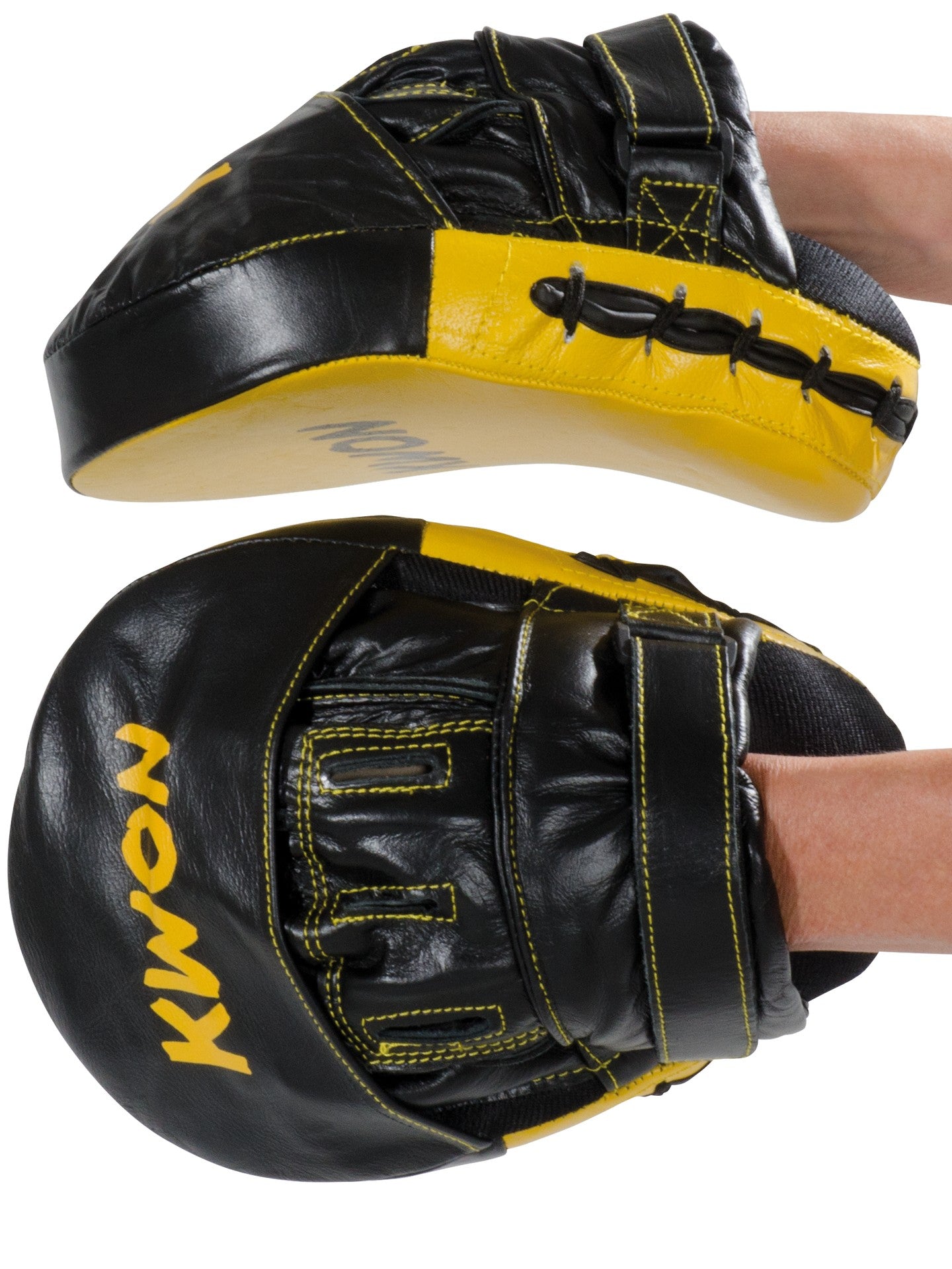 KWON TROPHY Leather Coaching Mitts – Premium Focus Mitts (Pair)