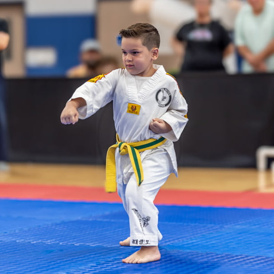 TIGER Kids Taekwondo Student Uniform with White Belt