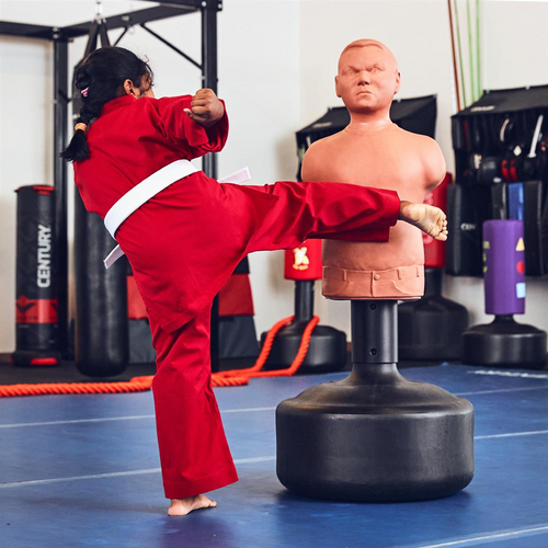 Bobby Bully kids free-standing punching bag - side view