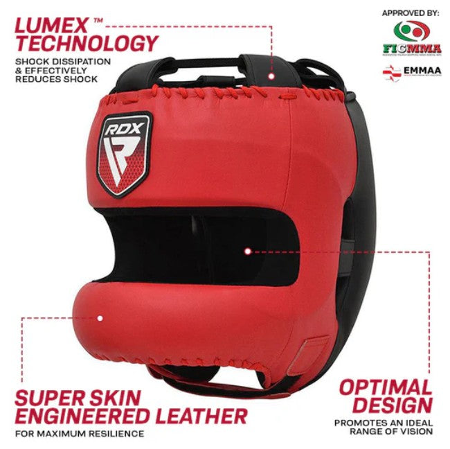 RDX APEX Boxing Head Gear With Nose Protection Bar