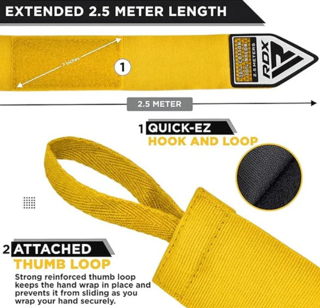RDX Boxing HAND WRAPS 2.5 kids