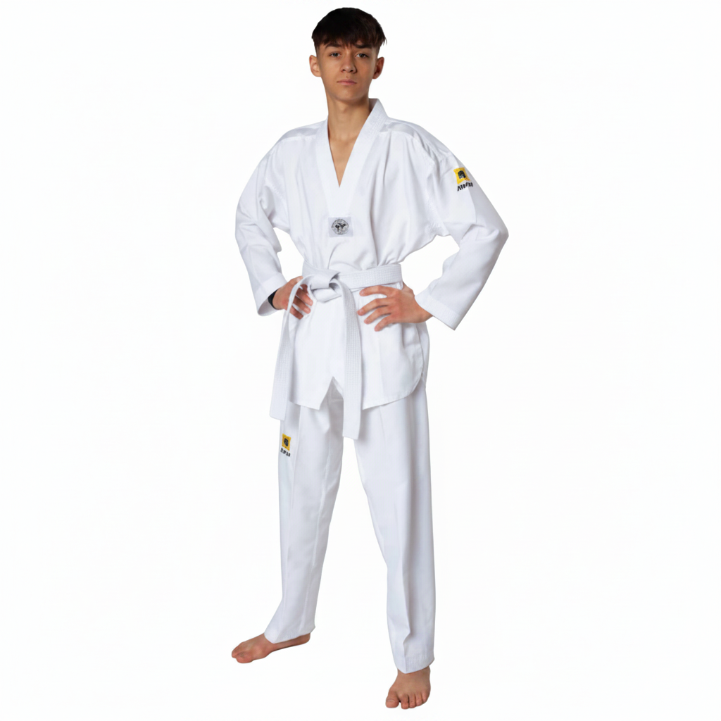 KWON FIGHTLITE SWIFT Uniform White V-Neck